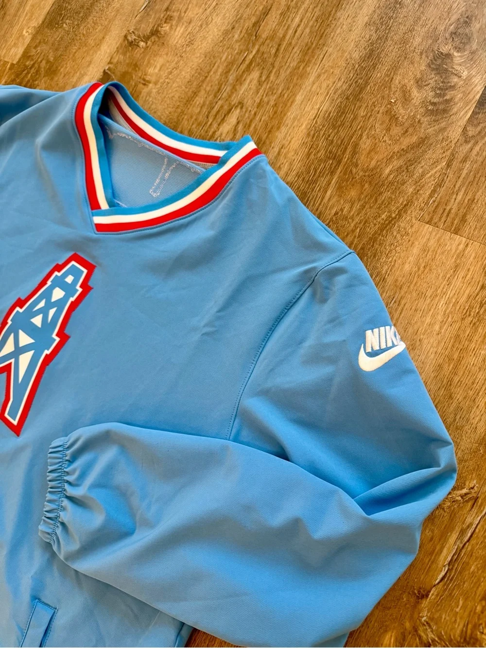 VTG 90s Men’s XL NFL Nike Houston Oilers Throwback Pullover Windbreaker Jacket